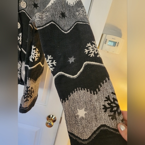 Vintage Coldwater creek tapestry jacket blazer size xl Nordic snowflake scandi - Picture 5 of 9